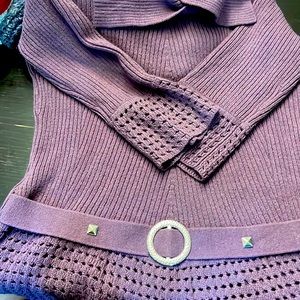 Extra large dressy purple sweater